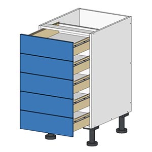 Flatpack 5 Drawer Base Cabinet Goflatpacks
