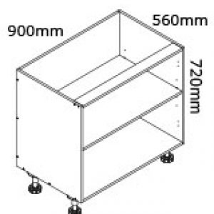 Flatpack 900mm base cabinet