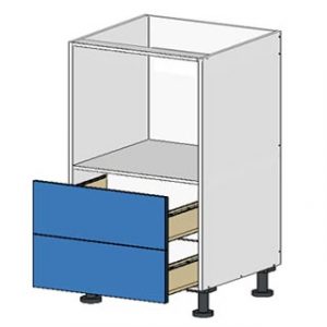 Flatpack Base Oven Cabinet w 2 Drawers